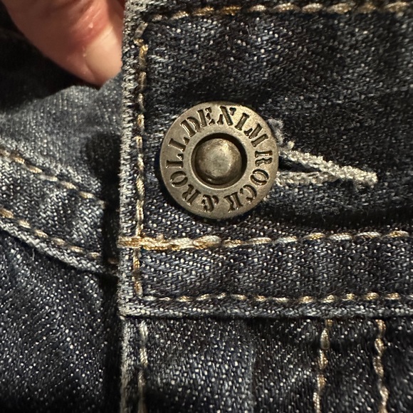 Rock and Roll Denim double barrel boot cut jeans. 40x30 - Picture 5 of 8